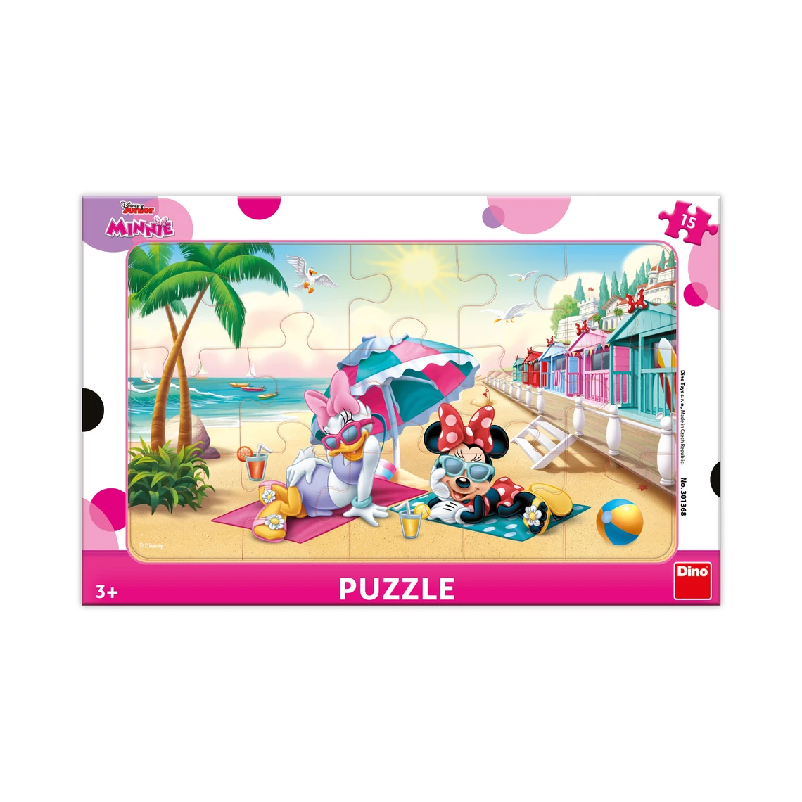 Puzzle Minnie: oslava 15 dílků deskové - slide 0