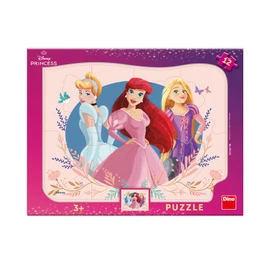 Puzzle Princezny 12 dílků deskové